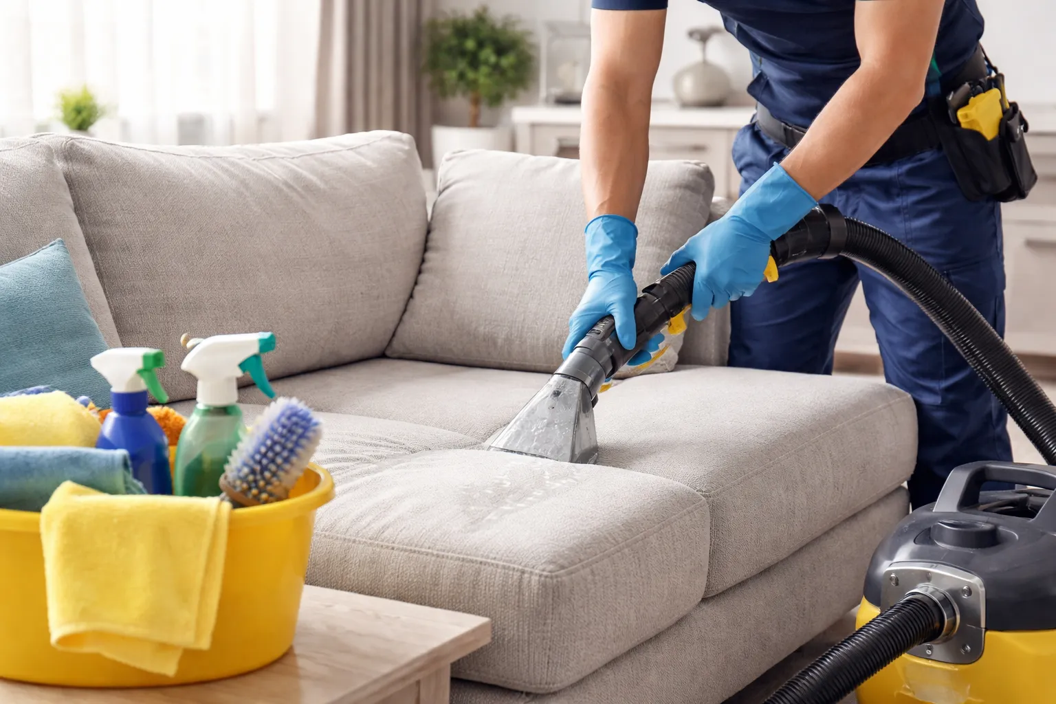 Professional sofa cleaning