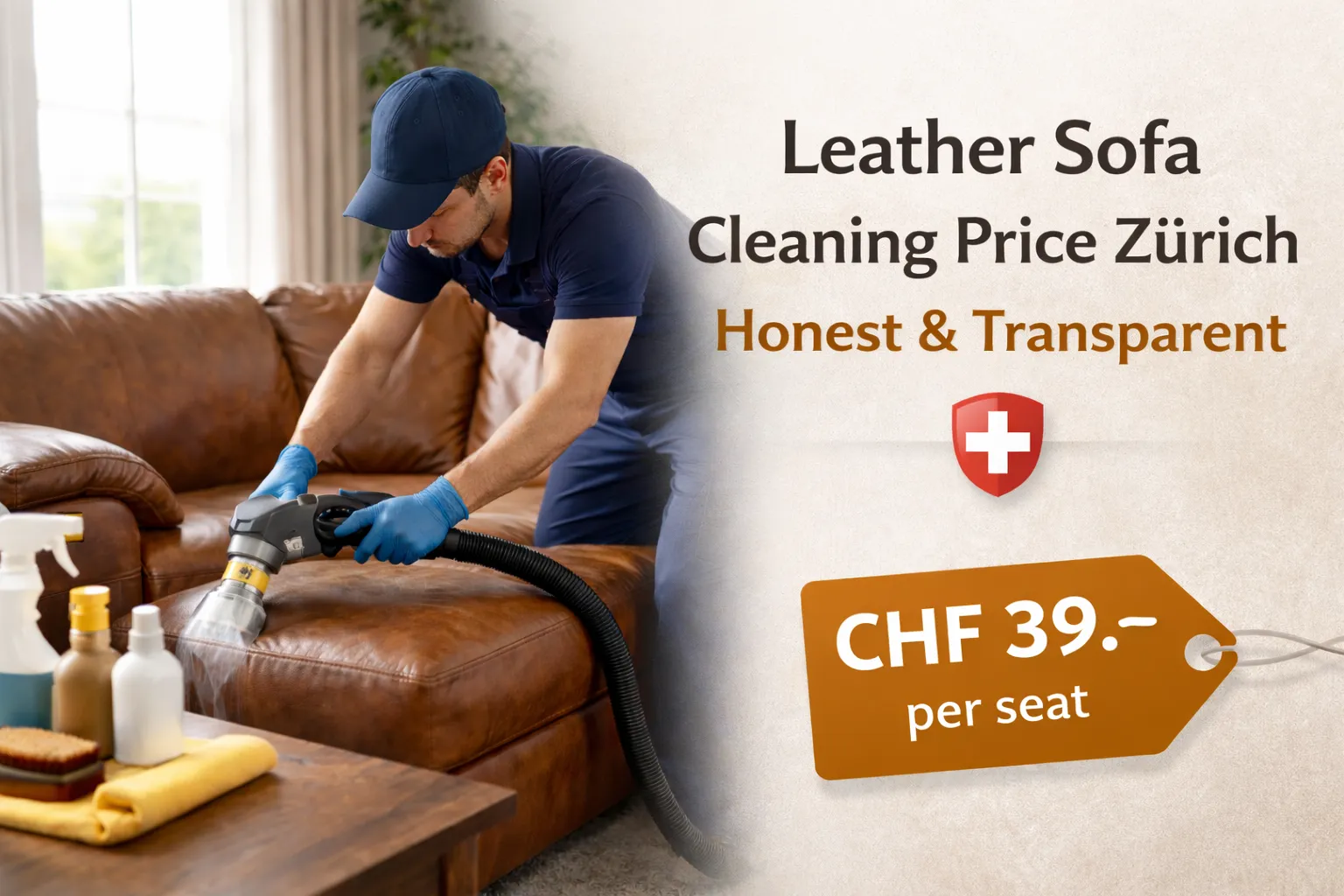 Leather Sofa Cleaning Price Zürich – Honest & Transparent