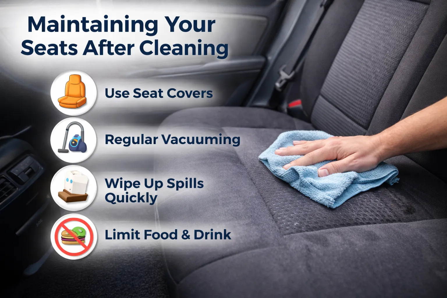 Maintaining Your Seats After Cleaning