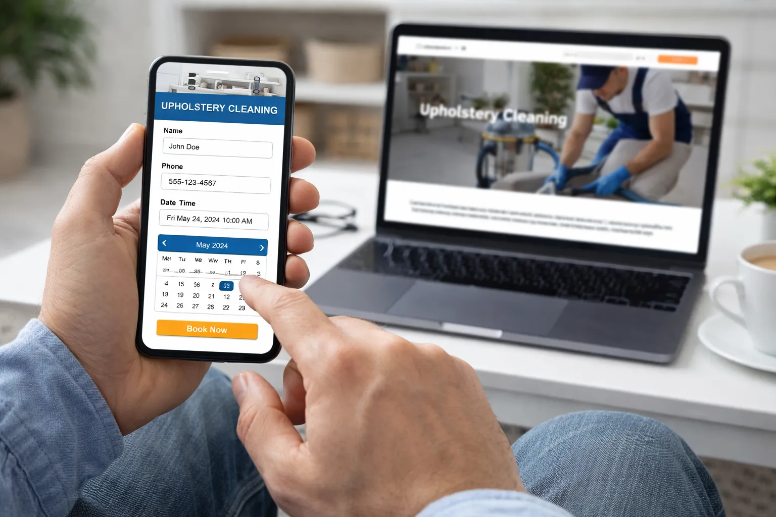 Booking Your Upholstery Cleaning Session